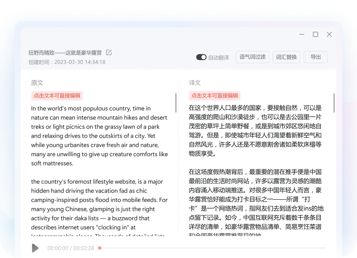 有道翻译桌面端功能界面，展示日常查词术语应用指南